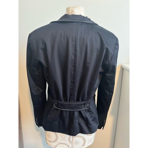 Worthington Women's Stretch Black Contemporary Blazer Jacket Size 10 - Picture 5 of 8